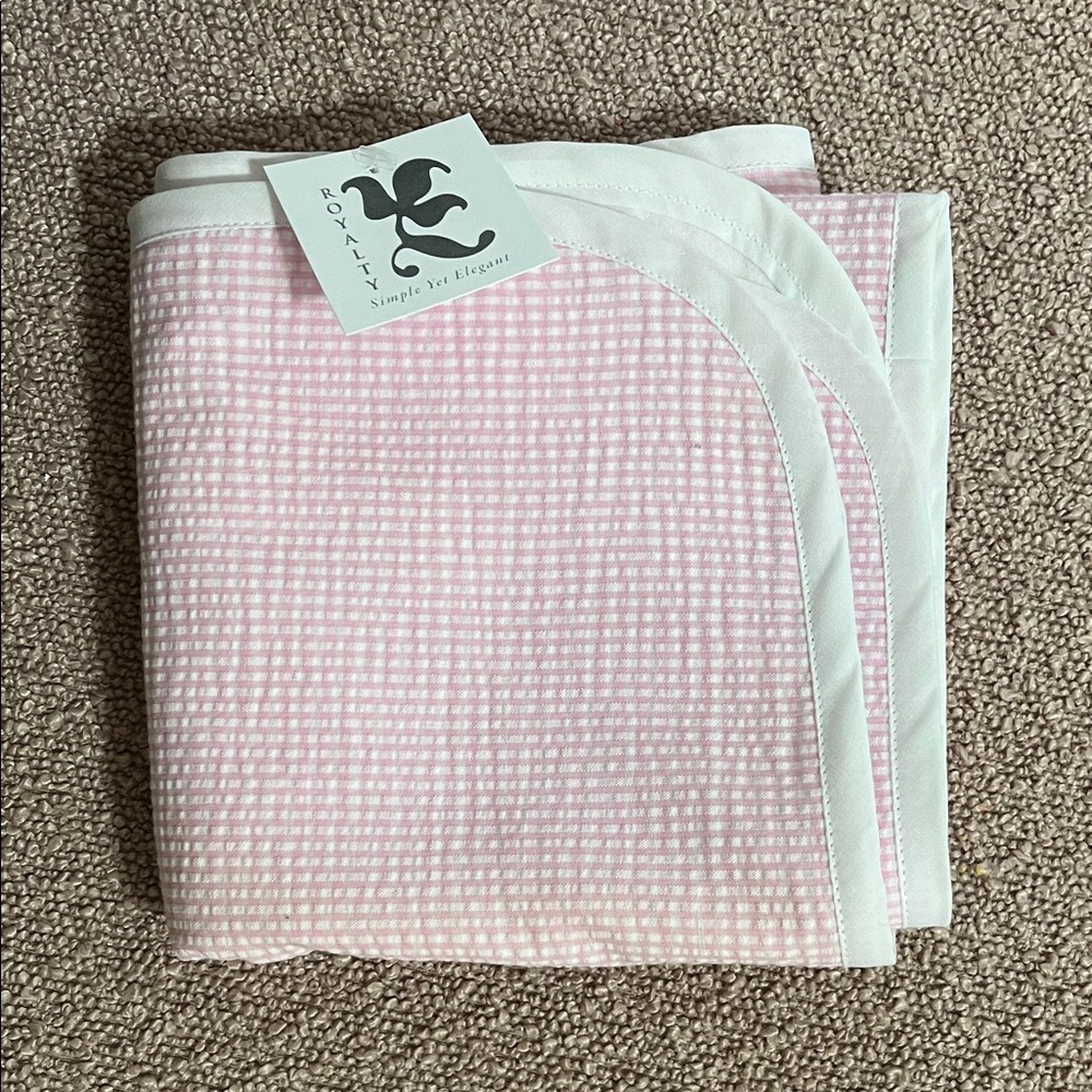 Royalty For Me Pink and White Checkered Fabric